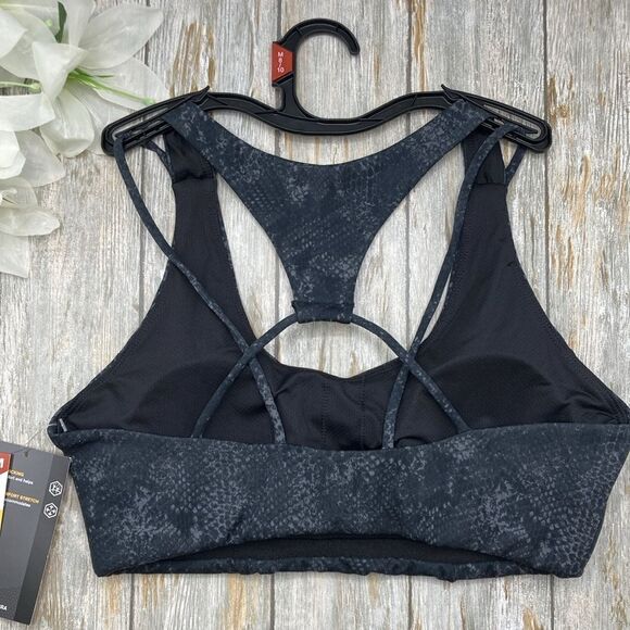 Women’s Snakeskin Print Active Sports Bra 2-Pack Size M - Picture 3 of 10